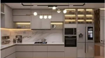 المطبخ العصري في 2026: دمج الألوان الطبيعية مع الإكسسوارات لتوفير بيئة عمل مريحة